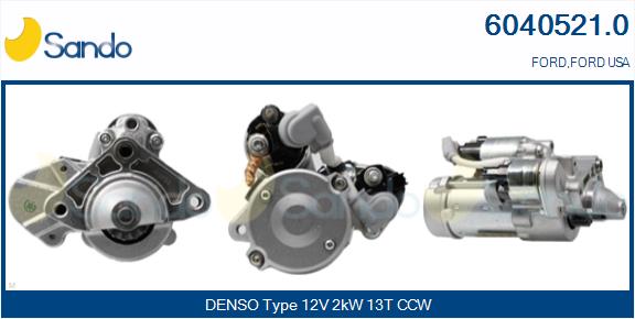 Motorino d'avviamento SANDO 6040521.0