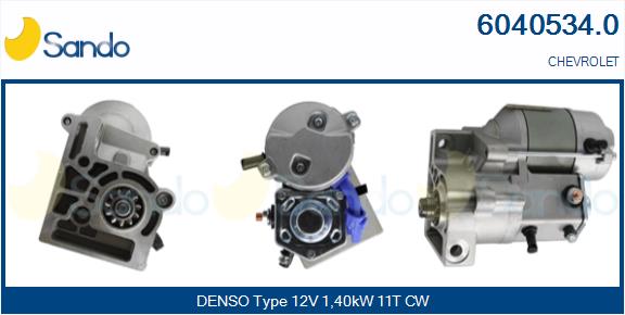 Motorino d'avviamento SANDO 6040534.0