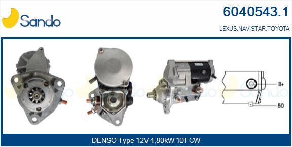 Motorino d'avviamento SANDO 6040543.1