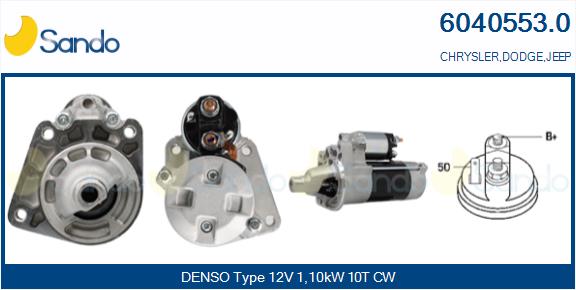 Motorino d'avviamento SANDO 6040553.0