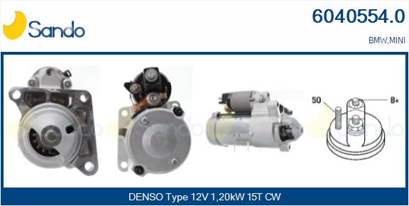 Motorino d'avviamento SANDO 6040554.0
