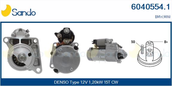 Motorino d'avviamento SANDO 6040554.1