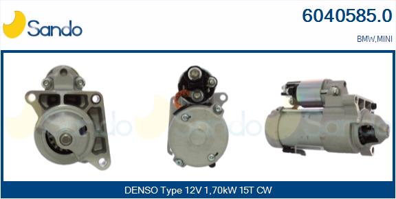 Motorino d'avviamento SANDO 6040585.0