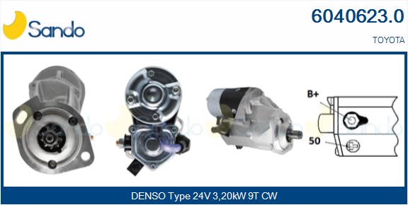 Motorino d'avviamento SANDO 6040623.0