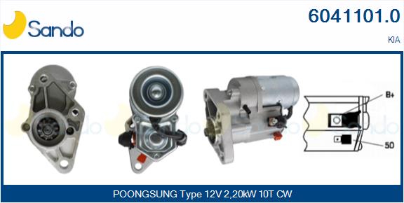  MOTORINO AVVIAMENTO (ADATTABILE) KIA CARNIVAL 2.9 CRDI -06