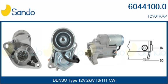 MOTORINO AVVIAMENTO (ADATTABILE) TOYOTA L.CRUISER 2.4TD -96