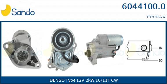  MOTORINO AVVIAMENTO (ADATTABILE) TOYOTA L.CRUISER 2.4TD -96