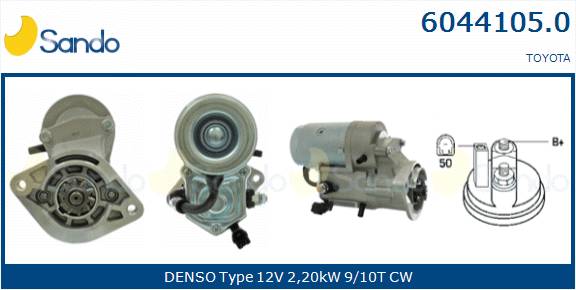  MOTORINO AVVIAMENTO (ADATTABILE) TOYOTA AVENSIS 2.0D 03-