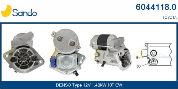 Motorino d'avviamento SANDO 6044118.0