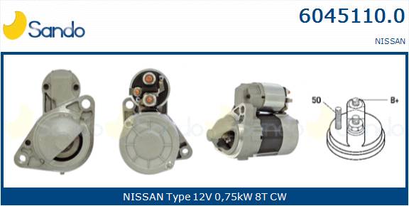  MOTORINO AVVIAMENTO (ADATTABILE) NISSAN MICRA 1.0 -10