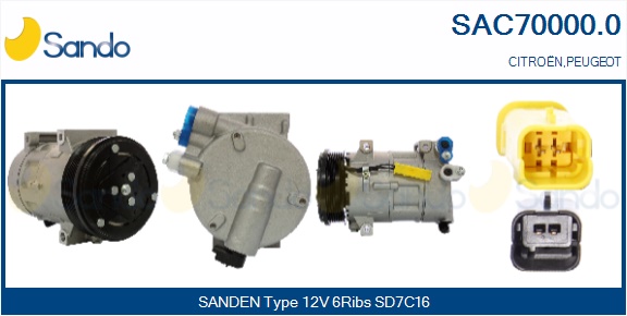 Compressore, climatizzatore SANDO SAC70000.0