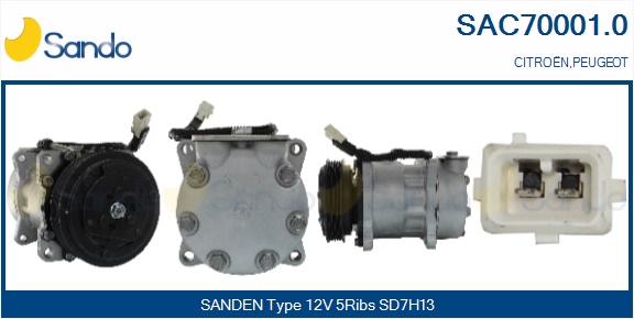 Compressore, climatizzatore SANDO SAC70001.0