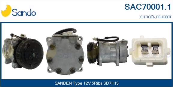 Compressore, climatizzatore SANDO SAC70001.1