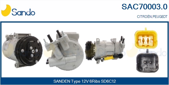 Compressore, climatizzatore SANDO SAC70003.0