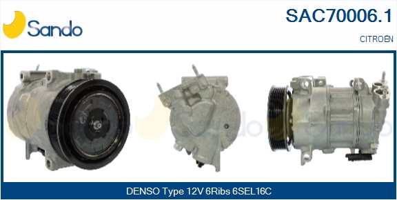 Compressore, climatizzatore SANDO SAC70006.1