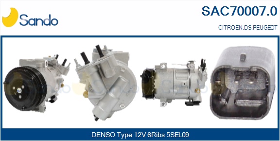 Compressore, climatizzatore SANDO SAC70007.0