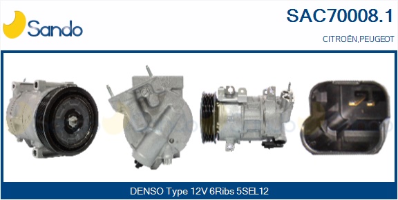 Compressore, climatizzatore SANDO SAC70008.1