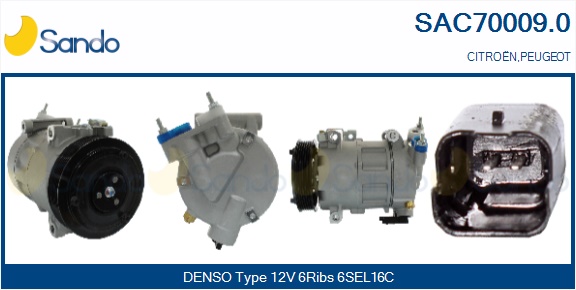 Compressore, climatizzatore SANDO SAC70009.0