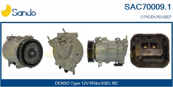 Compressore, climatizzatore SANDO SAC70009.1