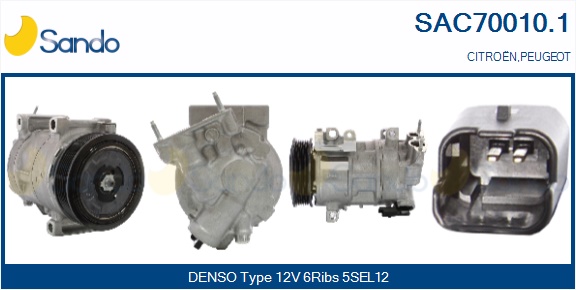 Compressore, climatizzatore SANDO SAC70010.1