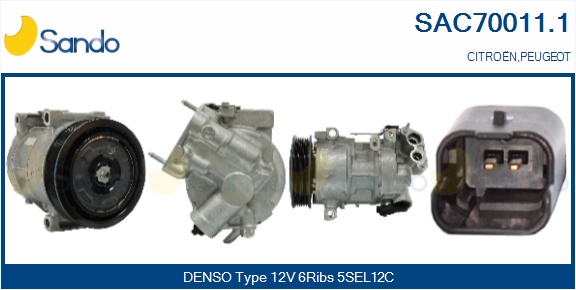 Compressore, climatizzatore SANDO SAC70011.1