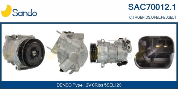 Compressore, climatizzatore SANDO SAC70012.1