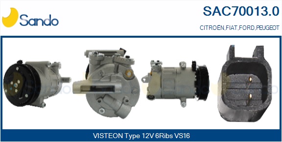 Compressore, climatizzatore SANDO SAC70013.0
