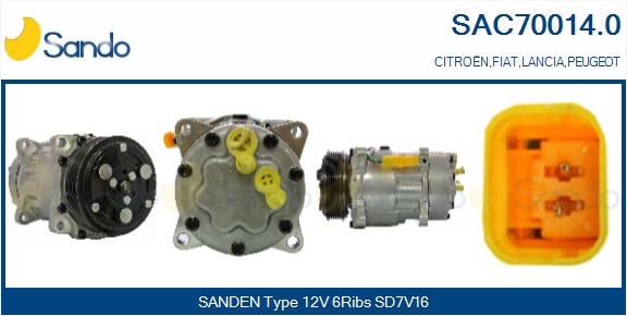 Compressore, climatizzatore SANDO SAC70014.0