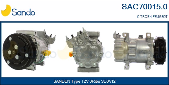 Compressore, climatizzatore SANDO SAC70015.0