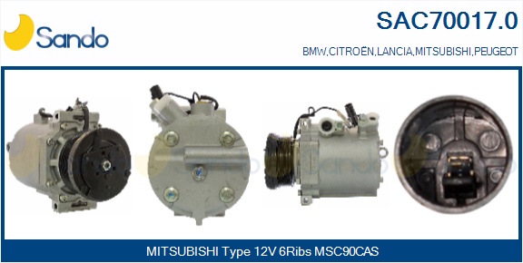 Compressore, climatizzatore SANDO SAC70017.0