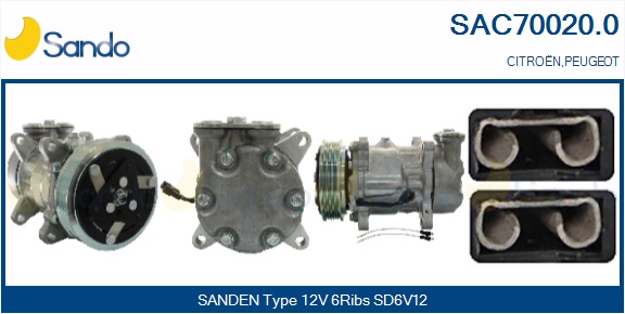 Compressore, climatizzatore SANDO SAC70020.0