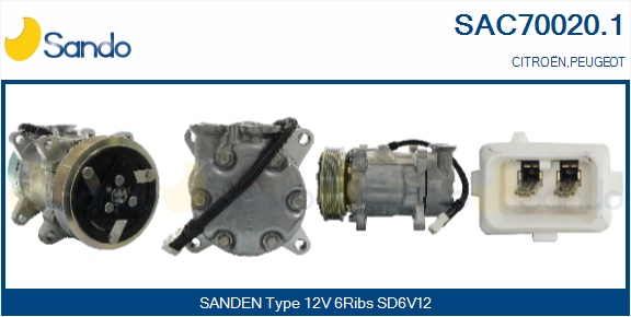 Compressore, climatizzatore SANDO SAC70020.1