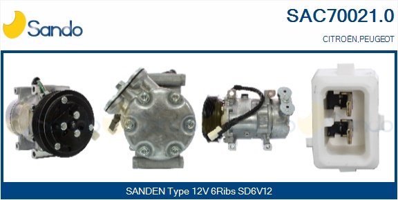 Compressore, climatizzatore SANDO SAC70021.0