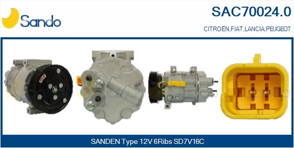 Compressore, climatizzatore SANDO SAC70024.0
