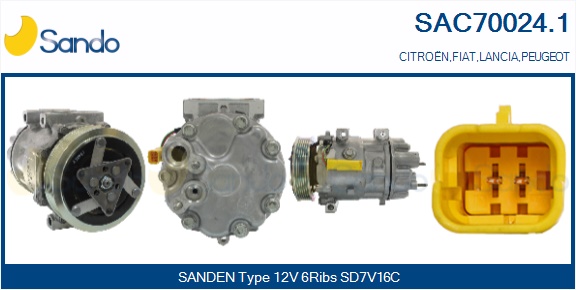 Compressore, climatizzatore SANDO SAC70024.1