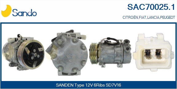 Compressore, climatizzatore SANDO SAC70025.1