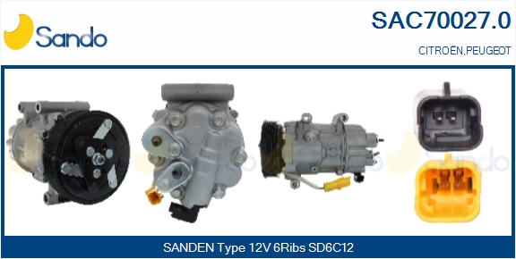 Compressore, climatizzatore SANDO SAC70027.0
