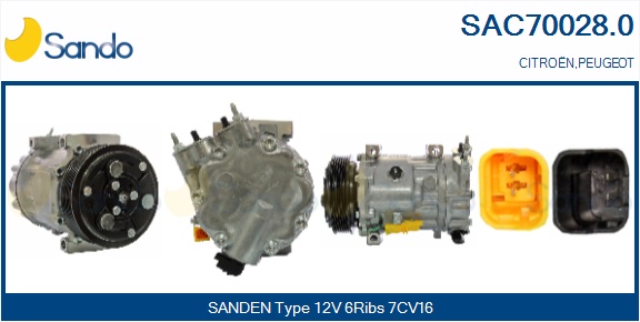 Compressore, climatizzatore SANDO SAC70028.0