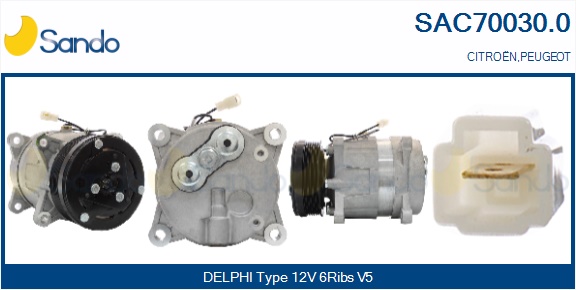 Compressore, climatizzatore SANDO SAC70030.0