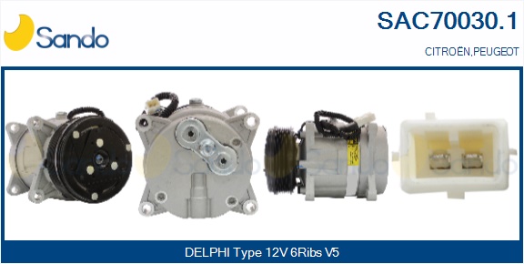 Compressore, climatizzatore SANDO SAC70030.1