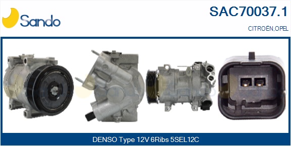 Compressore, climatizzatore SANDO SAC70037.1