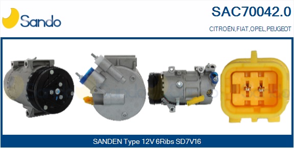 Compressore, climatizzatore SANDO SAC70042.0