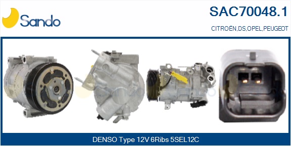 Compressore, climatizzatore SANDO SAC70048.1