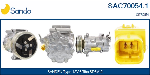 Compressore, climatizzatore SANDO SAC70054.1