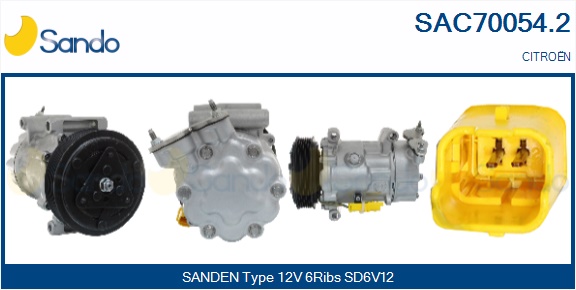 Compressore, climatizzatore SANDO SAC70054.2