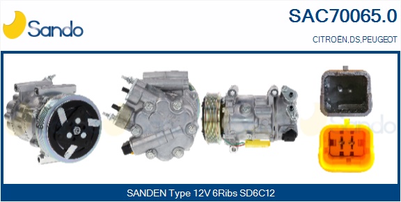 Compressore, climatizzatore SANDO SAC70065.0