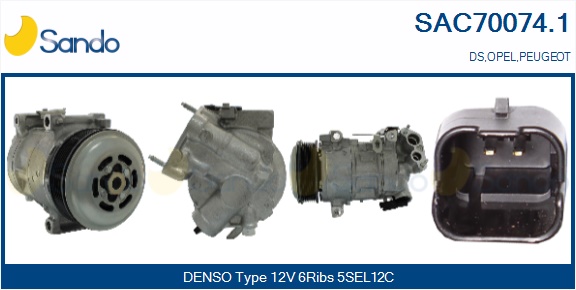 Compressore, climatizzatore SANDO SAC70074.1