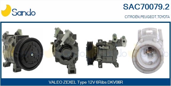 Compressore, climatizzatore SANDO SAC70079.2