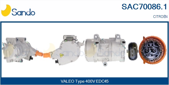 Compressore, climatizzatore SANDO SAC70086.1