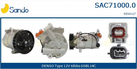 SANDO COMPRESSORE A/C RENAULT